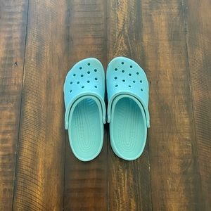 Teal Crocs